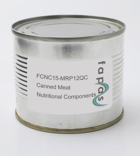 FCNC15-MRP12QC | Nutritional Components | Canned Meat | Quality Control Material | Fapas Proficiency Testing from Fera